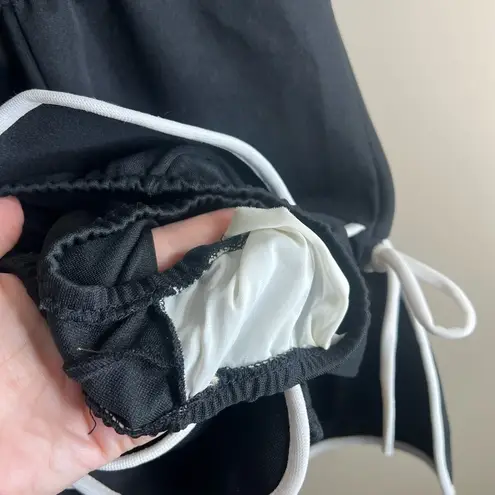 Vintage 1970s swim dress union made Black Size M