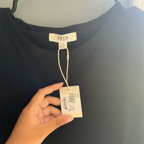 PRIM Women's Black Sleeveless Maxi Dress XS High Neck Long