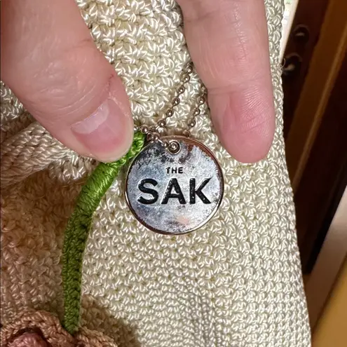 The Sak NWOT Large Dylan Backpack in Crochet w/ Adjustable Backstrap Cream Ivory