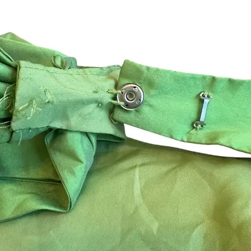 Alfred Sung Peau de Soie Dress Bow Appletini Green Sheath Size 16 Women's NWT