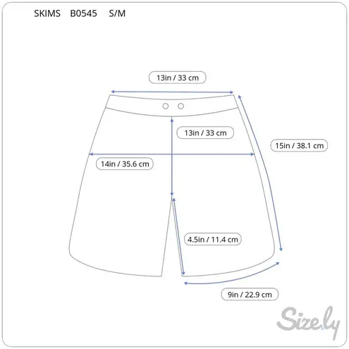 SKIMS Womens Shorts Gray Cozy Knit Boucle High Waisted Ribbed Pull On Size S/M