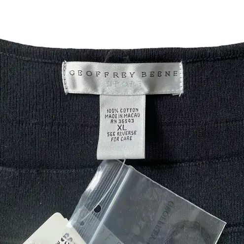 Geoffrey Beene women's XL black stretchy sleeveless casual top spring summer