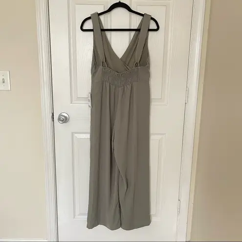 MAX & ASH Button Detail Plunge Jumpsuit