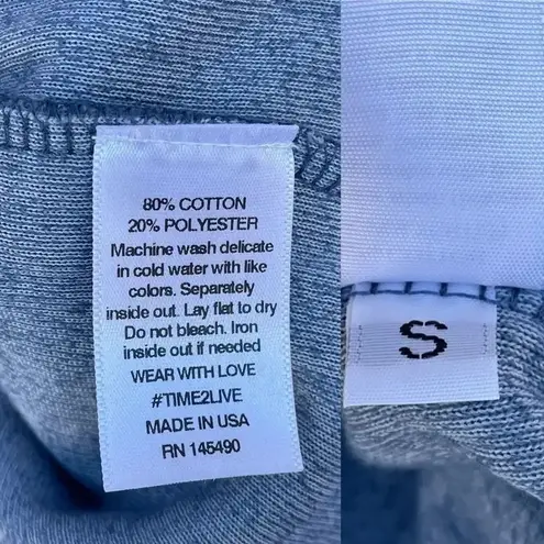 Electric and rose terrycloth color block 2 piece small Blue