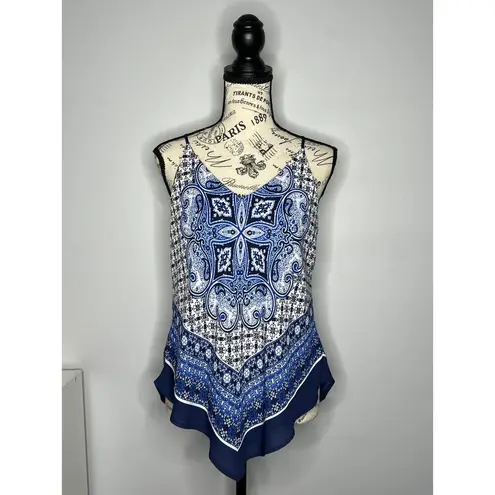 Fortune + Ivy (M) Saira Handkerchief Blouse - Stitch Fix Strappy V-Neck Tank Top