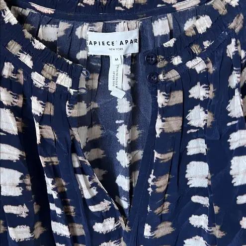 Apiece Apart  navy galleta relaxed fit blouse