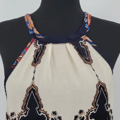 Boho Chic Summer Dress Swim Cover Beachy Halter Lightweight Vacation Size L Size L