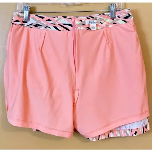 Lady Hagen Pink Black Abstract Print Golf Skort - Size 10