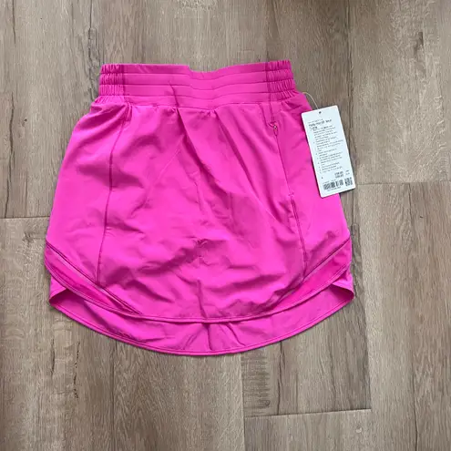 Lululemon Hotty Hot High Rise Skirt Long Sonic Pink size 4 NWT