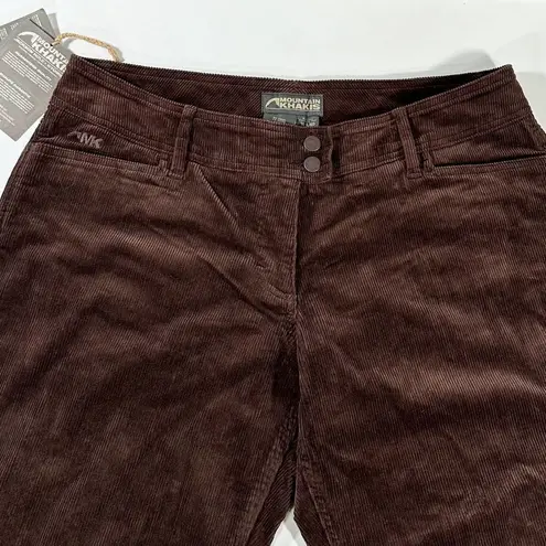 NWT Mountain Khakis Women’s Cottonwood Cord Corduroy Pant Womens Size 16 LNG Brown