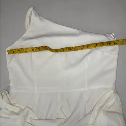 Petal and Pup LEYTON JUMPSUIT - WHITE Elegant White Wide-Leg Pants Size 12. #336