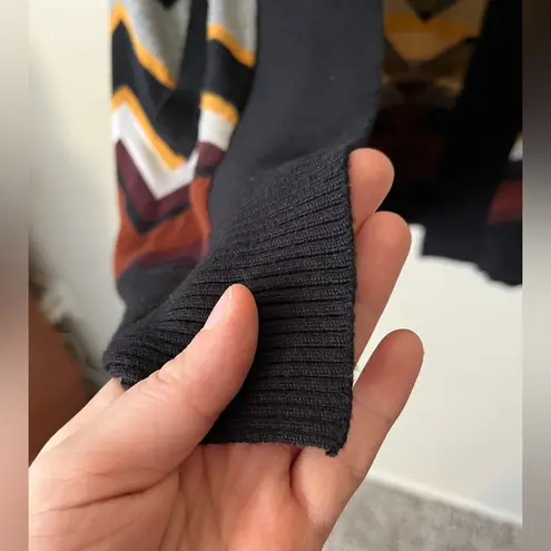 Missoni By Target Zig Zag Brown, Yellow, Black Long Sleeve Cardigan Womens L Brown Size L