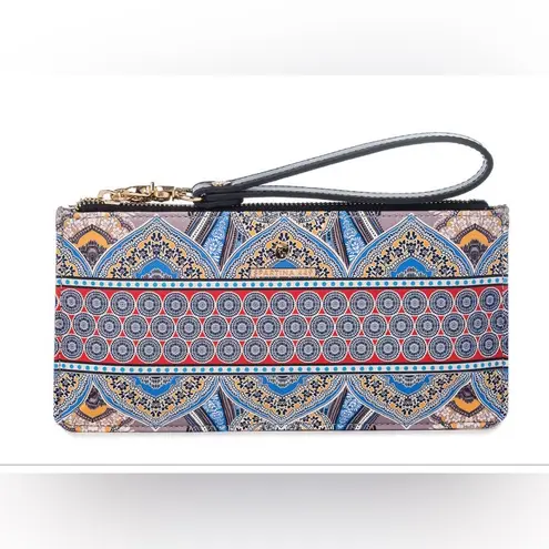 Spartina 449 Retreat Paisley East West Wristlet Clutch Credit Card Holder 10x5x5