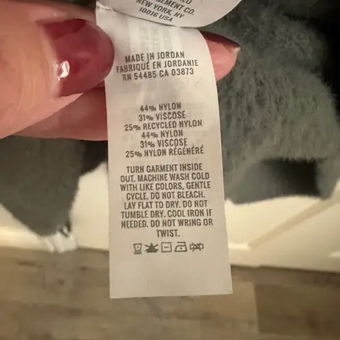 Aerie  Sweater Cowl Neck Oversized Pullover Fuzzy Size: Medium Color: Green