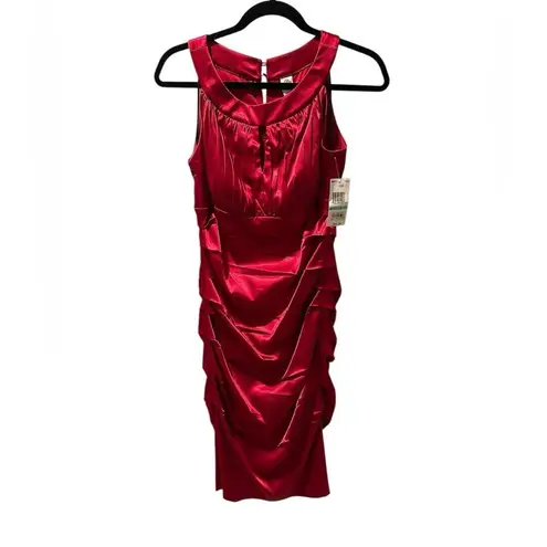 Signature by Sangria NWT Red Cocktail Prom Dress Size 8