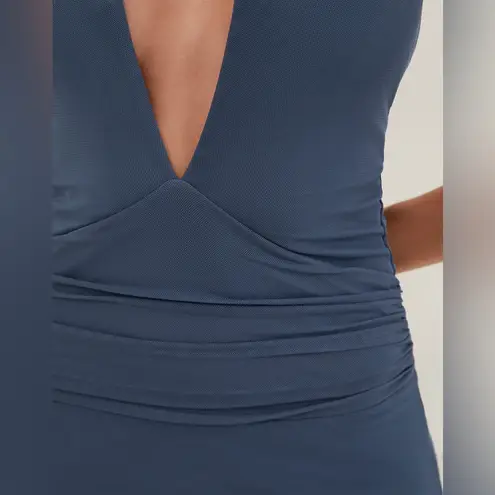 VIX Nina Short Halter Dress, Size Small, $248 Blue