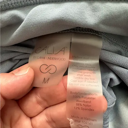 CALIA Women's Anywhere Petal Hem Beach Shorts M Grey Pearl Size M