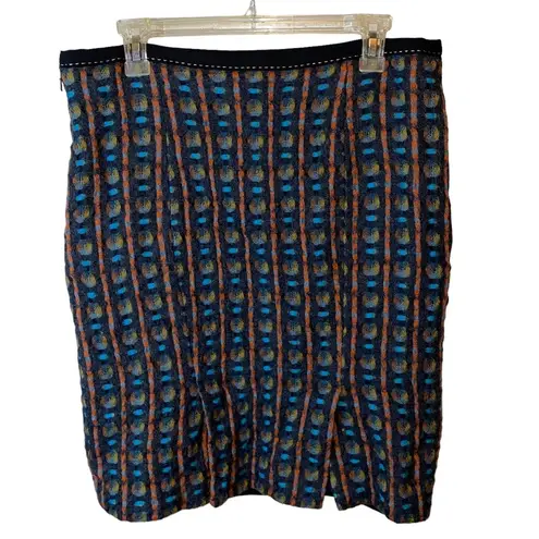 Etcetera Wool Multicolored Pencil Skirt