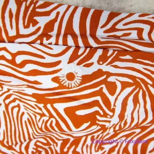 New! Set! Rhythm Hallie Underwire Bikini Top, animal print, zebra White Size L