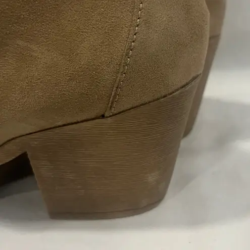 Rocket Dog Sam Coast Fabric Ankle Bootie Womens Size 10W Tan Casual Versatile