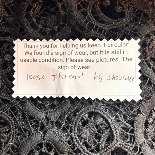 Black Lace Top XL Sheer Summer Festival Concert Fairy Grunge Beach Coverup