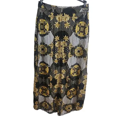 Thalia Sodi Women's High-Low Maxi Skirt Medallion Size Small