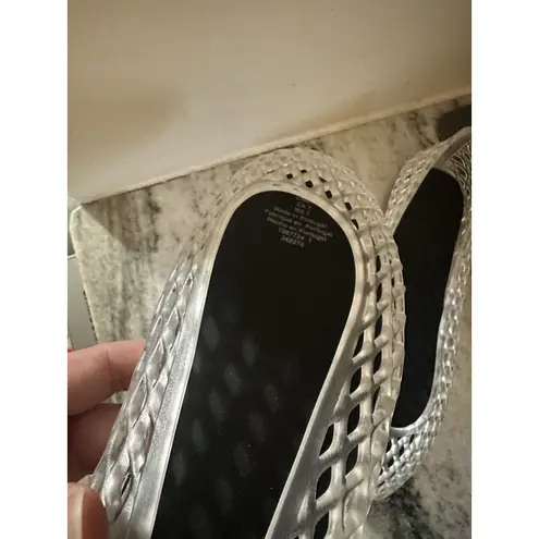 COS Cut Out Jelly Ballet Flat Sandals Women’s Sz 7/38 Clear