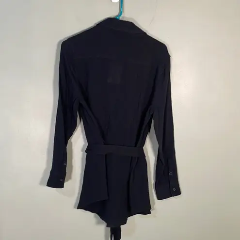 ANDIE  The Corvo Button Up Top CoverUp Black size S NWT