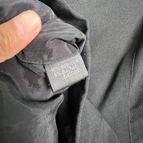 Lafayette 148 NY Women’s Black Wool Lightweight Blazer 8 Classic Office Workwear