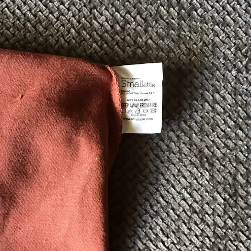 SMALLABLE Limited Edition Tote Bag From Paris Burnt Orange Terra Cotta Carryall Red