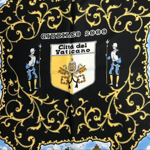 Vatican Vintage Jubilee Women's Italian Scarf Black