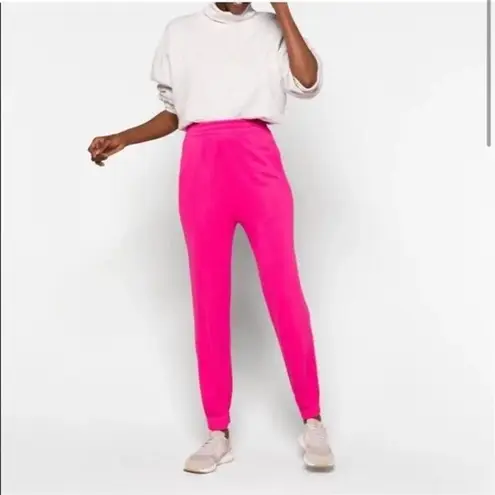 Sundry NWT  High Waisted Cuff Joggers Pink Large