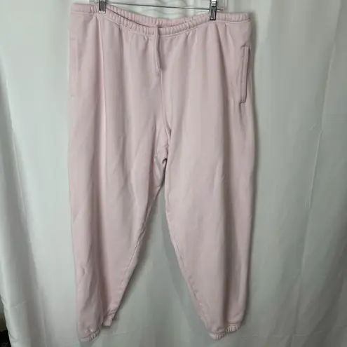 SKIMS Womens Light Pink Sweatpant Joggers 2X Comfy Cozy Lounge