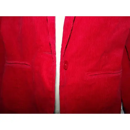 Denim & Co Vintage  red corduroy blazer M Perfect condition