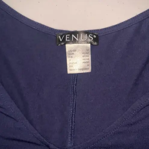 Venus 💙EUC  V Neck Cold Shoulder Blouse