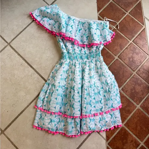 Lilly Pulitzer NWT  Blue and Pink One-Shoulder Dress