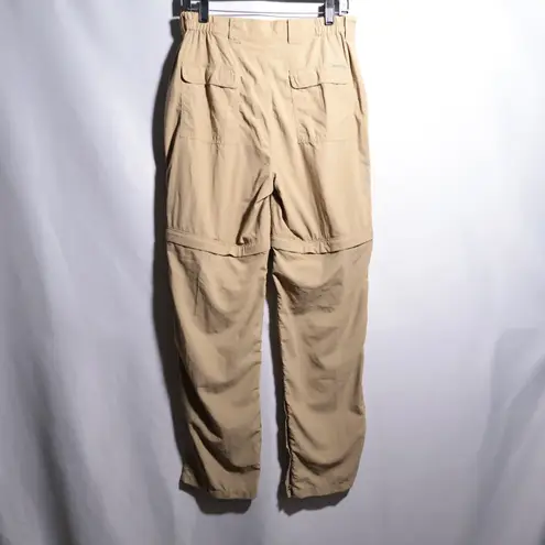 ExOfficio Insect Shield Convertible Hiking Pants Womens Size S Beige Outdoor Tan