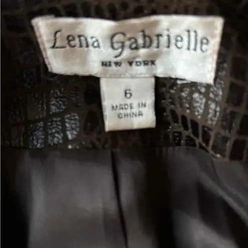 Lena Gabrielle Vintage Black Crocodile