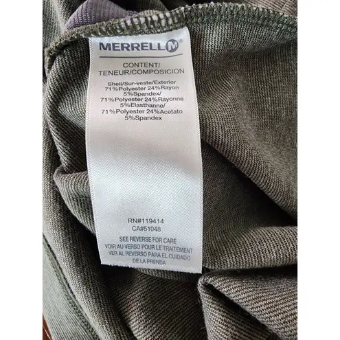 Merrell Heathered Green Long Sleeve Utility Dress Women's Size Medium