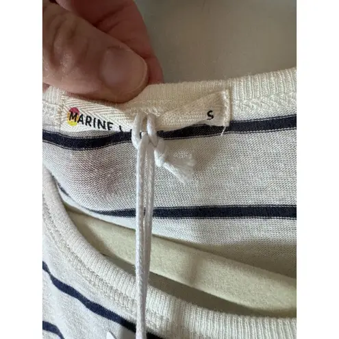 Marine layer  Women's Shirt Hemp / Cotton Cream Striped Tank Top Size S NWT $48