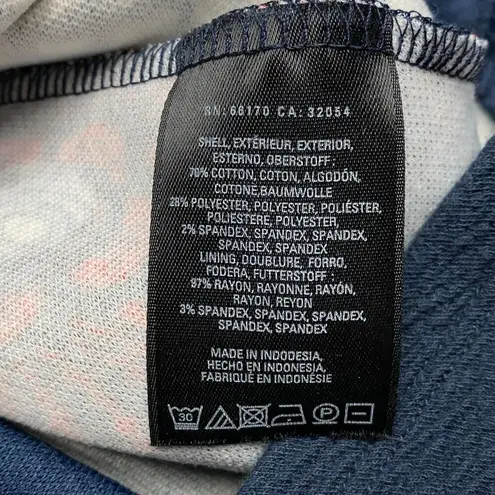 Maeve Dress Size M Navy Blue White Floral Empire Waist Sleeveless Fit & Flare