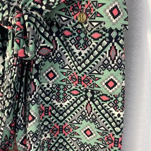 Tracy Negoshian geometric pattern Dress women sz M
