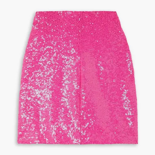 Commando Neon Hot Pink Sequin Bodycon Mini Skirt