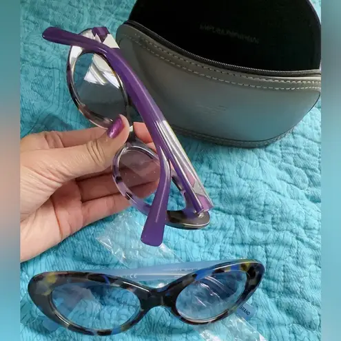 Emporio Armani sunglasses EA4143 Purple Havana frame gradient Lens NIB