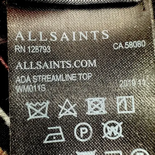 ALLSAINTS | Women's Small | Ada Streamline Sheer Long Sleeve Pullover Top & Cami