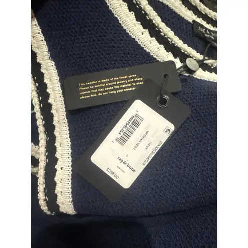 Rag and Bone NWT  Meghan Compact-Knit Vest in Navy Sz Large $298 thumbnail 7