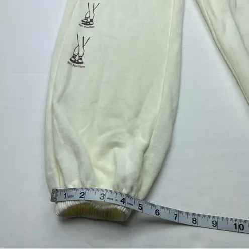 CONEY ISLAND PICNIC Ballet Academy Sweatpant Cream Coconut Milk Jogger Small NEW