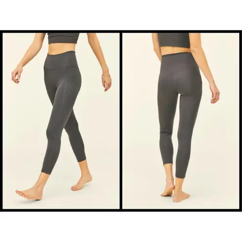Girlfriend Collective đź’•GIRLFRIENDđź’• Compressive High-Rise 7/8 Legging Moon Charcoal Gray L NWT