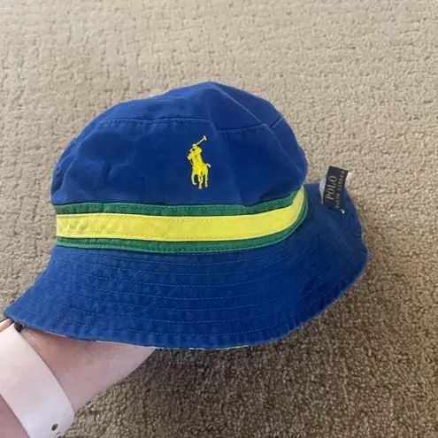 Ralph Lauren Polo  Tropical Bucket Hat Reversible Size S/M Bin 121