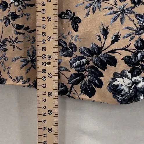 Kate Hill Woman Linen Blazer Size 22W Floral Career Professional Business Office